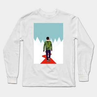 Winter Walk Poster Long Sleeve T-Shirt